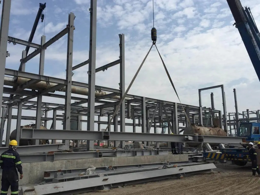 chemical plant building