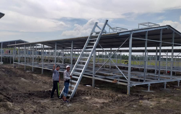Strucutural Steel Poultry Houses In Papua New Guinea.