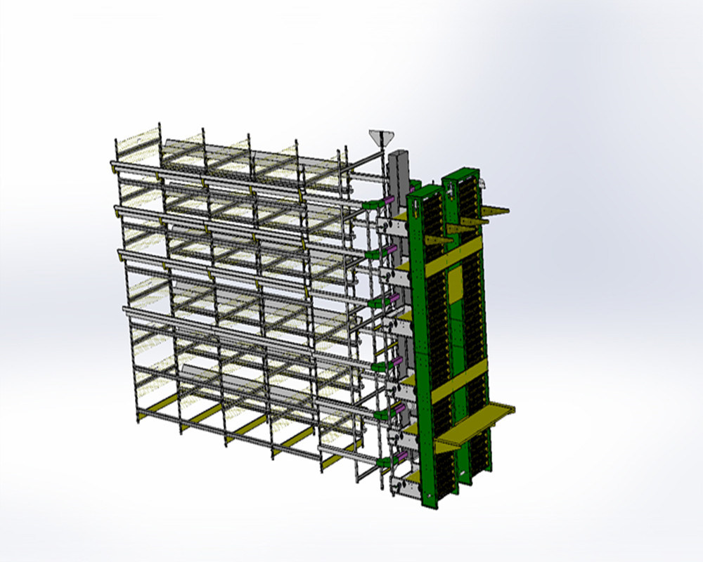 6-Storey High-Quality Cage Husbandry Equipment for Layer Chicken